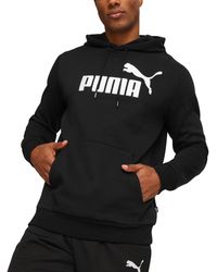 PUMA - Fleece Logo Hoodie - Lyst