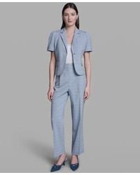 BCBGMAXAZRIA - Notch Collar Jacket High Rise Wide Leg Pants - Lyst