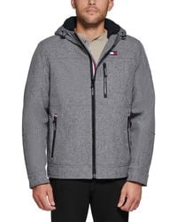 Tommy Hilfiger - Sherpa-lined Softshell Hooded Jacket - Lyst