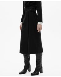 Mango - Buckle Detail Midi Skirt - Lyst