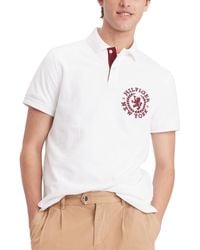Tommy Hilfiger - Regular-fit Heritage Logo Embroidered Pique Polo Shirt - Lyst