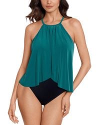 Magicsuit - Aubrey Draped Halter One-piece Swimsuit - Lyst