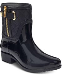 tommy hilfiger ankle rain boots