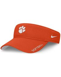 Nike - And Clemson Tigers 2025 Dugout Softball Ace Performance Adjustable Visor Hat - Lyst
