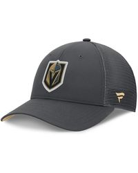 Fanatics - Vegas Golden Knights Authentic Pro Home Ice Trucker Adjustable Hat - Lyst