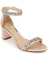 Badgley Mischka - Bronwen Satin Dressy Block Heel - Lyst