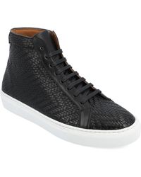 Taft - Woven Handcrafted Leather High-top Lace-up Sneaker - Lyst