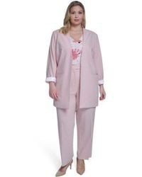 Calvin Klein - Plus Size Open Front Notch Collar Jacket Modern Fit Pants - Lyst