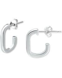 Giani Bernini - Square Tube Small Hoop Earrings - Lyst