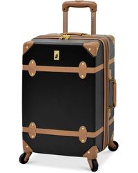 London Fog Retro 20" Carry On Expandable Spinner Suitcase - Multicolor