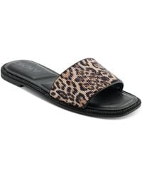 DKNY - Badin Slide Flat Sandals - Lyst