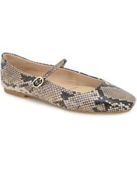 Kenneth Cole - Jasper Square Toe Ballet Flats - Lyst