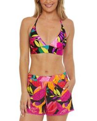 Trina Turk - Solar Floral Reversible Halter Bikini Top Bottoms - Lyst