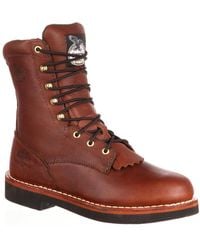 Georgia Boot - Farm And Ranch Lacer Work Boot - Lyst