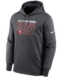 Nike - San Francisco 49ers 2023 Nfc Champions Locker Room Trophy Collection Pullover Hoodie - Lyst