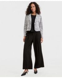 Liverpool Los Angeles - Notch Collar Cropped Blazer Sleeveless Lace Knit Top Notch Collar Cropped Blazer - Lyst