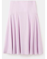 Mango - Flared Midi Skirt - Lyst