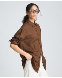 Kenneth Cole - Drop Shoulder Boyfriend Shirt - Lyst