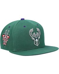Mitchell & Ness - Milwaukee Bucks 40th Anniversary Color Flip Snapback Hat - Lyst