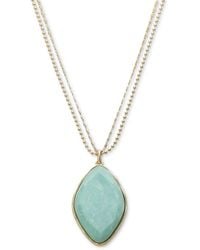 Style & Co. - Gold-tone Stone Pendant Necklace - Lyst