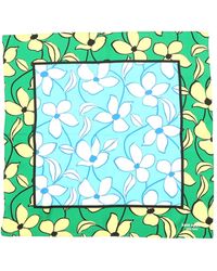Kate Spade - Floral Vines Silk Bandana Scarf - Lyst