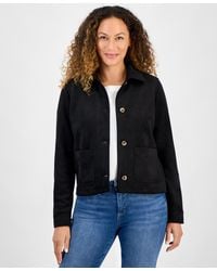 Style & Co. - Petite Faux-suede Jacket - Lyst
