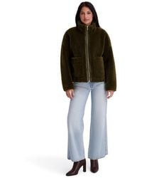 Kensie - Faux Fur Funnel Neck Short Jacket - Lyst