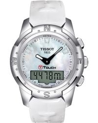 Tissot - Digital T-touch Ii Titanium Lady Diamond (1/2 Ct. T.w. - Lyst