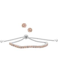 Macy's - Simulated Round Adjustable Bracelet - Lyst