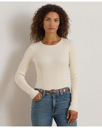 Ralph Lauren - Petite Crew Neck Sweater - Lyst