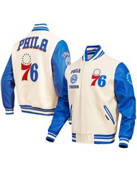 Pro Standard - Philadelphia 76ers Retro Classic Varsity Full-zip Jacket - Lyst