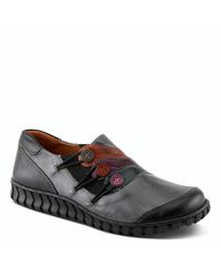 Spring Step - Neeta Colorblock Leather Slip-on Shoe - Lyst