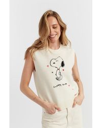 Chinti & Parker - Wool Cashmere Snoopy Anniversary Tank - Lyst