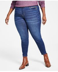 Tommy Hilfiger Denim Plus Size Tribeca Striped Skinny Jeans, Created For  Macy's in Blue | Lyst