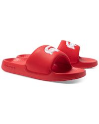 Lacoste - Croco 1.0 Slip-on Slide Sandals - Lyst