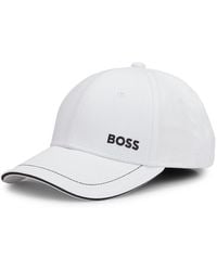 BOSS - Boss By Logo Detail Cotton-twill Cap - Lyst