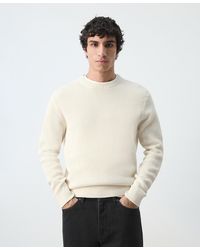 Mango - Medium-knit Microstructure Sweater - Lyst