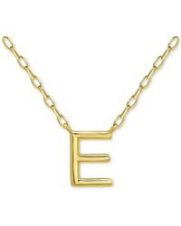 Giani Bernini - Initial E Pendant Necklace - Lyst