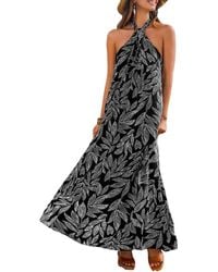 CUPSHE - Soaring High Tropical Maxi Beach Dress - Lyst