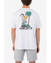 Hurley - Everyday Stork Palms Short Sleeve T-shirt - Lyst