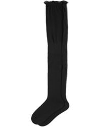 Hue - Slouched Ribbed Over The Knee Socks - Lyst