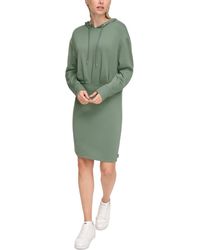 DKNY - Sport Long-sleeve Hoodie Dress - Lyst