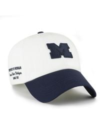 '47 - Michigan Wolverines Two Tone Adjustable Clean Up Baseball Cap - Lyst