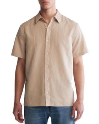 Calvin Klein - Classic-fit Textured Button-down Shirt - Lyst