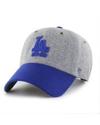 '47 - Gray/royal Los Angeles Dodgers Golden Age Wool Clean Up Adjustable Hat - Lyst
