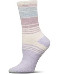 Memoi - Stripes Aloe Infused Crew Socks - Lyst