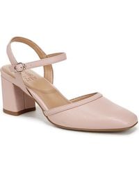 Naturalizer - Wave Square Toe Ankle Strap Pumps - Lyst