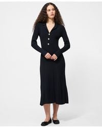 French Connection - Crinkle Knit Midi Dress - Lyst