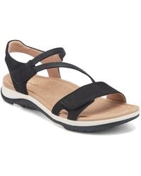 Rockport - Shevon Strappy Flat Round Toe Sandals - Lyst