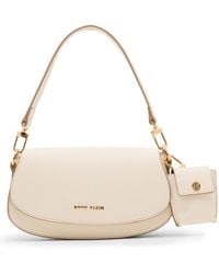 Anne Klein - Three Straps Small Saddle Bag - Lyst